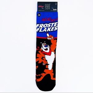 Odd Sox Frosted Flakes Crew Socks Mens Womens Kellogg’s Cereal Tony the Tiger
